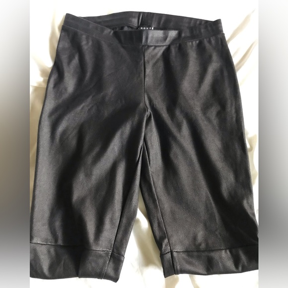 TROUVE , size S , leather like fabric  , woman’s pants , long leg , black color - Picture 8 of 16